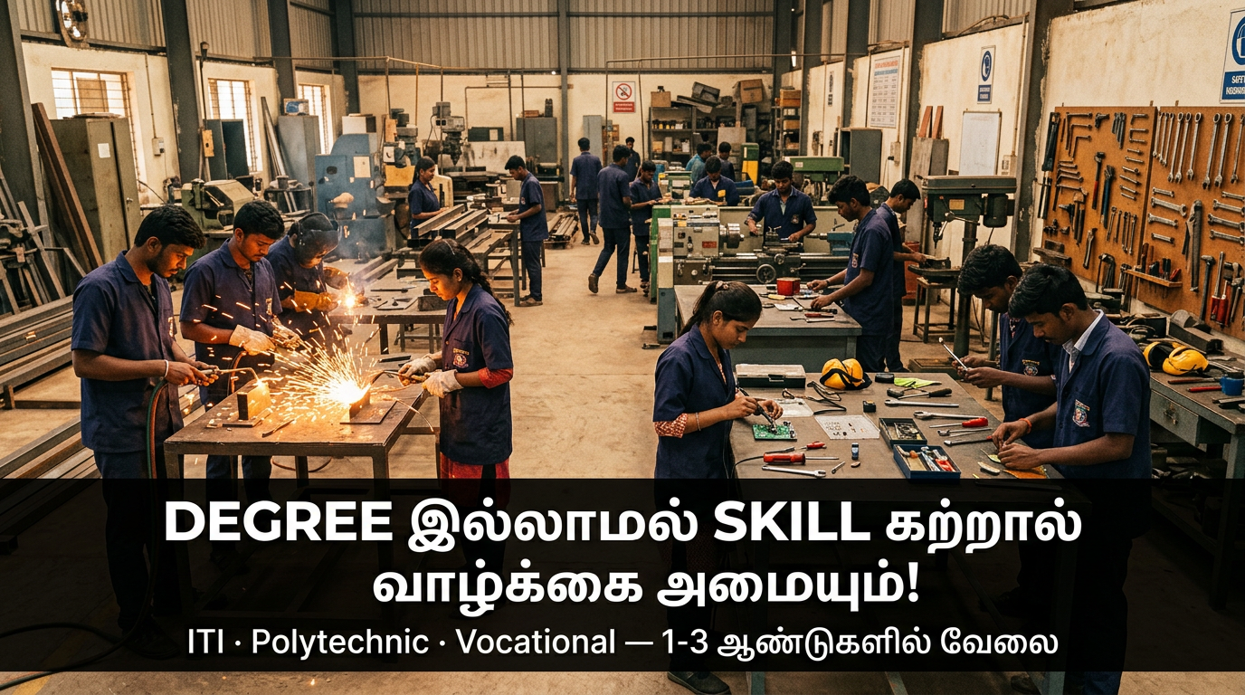 DEGREE இல்லாமல் SKILL காற்றாலும் வாழ்க்கை அமையும்
