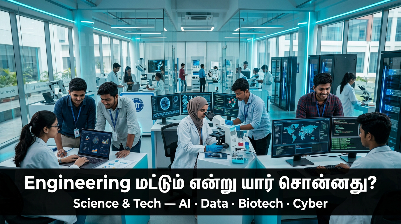 Engineering மட்டும் என்று யார் சொன்னது? Science & Tech உலகம் விரிகிறது!