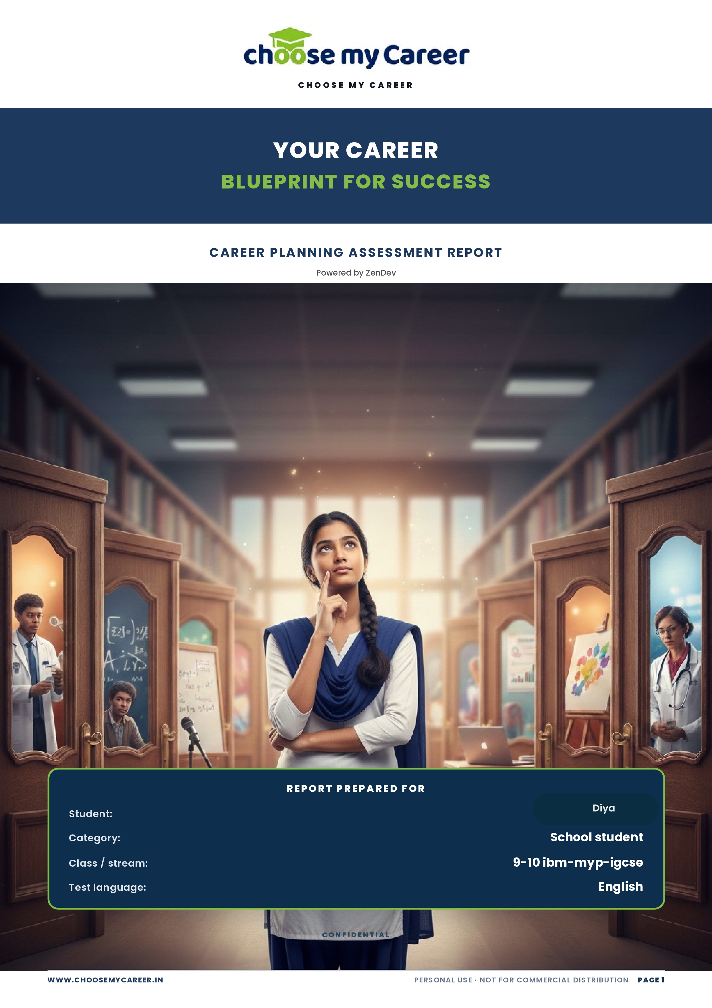 Sample report page 1